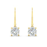 Load image into Gallery viewer, 4-ct-leverback-cushion-cut-diamond-drop-earrings-in-yellow-gold-fdear11236cuangle2-4.00ct-nl-yg.jpg?v=1765359808