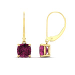 Load image into Gallery viewer, 4-ct-leverback-cushion-cut-pink-sapphire-drop-earrings-in-yellow-gold-fdear11236cugsadrpiangle4-4.00ct-nl-yg.jpg?v=1765359808