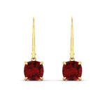 Load image into Gallery viewer, 4-ct-leverback-cushion-cut-ruby-drop-earrings-in-yellow-gold-fdear11236cugrudrangle2-4.00ct-nl-yg.jpg?v=1765359809