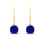 Load image into Gallery viewer, 4-ct-leverback-cushion-cut-sapphire-drop-earrings-in-yellow-gold-fdear11236cugsablangle2-4.00ct-nl-yg.jpg?v=1765359808