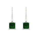 Load image into Gallery viewer, 4-ct-princess-cut-emerald-leverback-dangle-earrings-in-white-gold-fdear11236prgemgrangle2-4.00ct-nl-wg.jpg?v=1765510599
