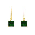 Load image into Gallery viewer, 4-ct-princess-cut-emerald-leverback-dangle-earrings-in-yellow-gold-fdear11236prgemgrangle2-4.00ct-nl-yg.jpg?v=1765510599