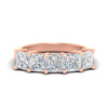 Load image into Gallery viewer, 4-ct-princess-cut-five-stone-diamond-ring-in-rose-gold-fdwb8008prsleep-4.00ct-nl-rg
