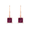 Load image into Gallery viewer, 4-ct-princess-cut-pink-sapphire-leverback-dangle-earrings-in-rose-gold-fdear11236prgsadrpiangle2-4.00ct-nl-rg.jpg?v=1765510598