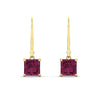 Load image into Gallery viewer, 4-ct-princess-cut-pink-sapphire-leverback-dangle-earrings-in-yellow-gold-fdear11236prgsadrpiangle2-4.00ct-nl-yg.jpg?v=1765510599