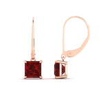 Load image into Gallery viewer, 4-ct-princess-cut-ruby-leverback-dangle-earrings-in-rose-gold-fdear11236prgrudrangle4-4.00ct-nl-rg.jpg?v=1765510599