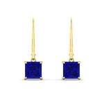Load image into Gallery viewer, 4-ct-princess-cut-sapphire-leverback-dangle-earrings-in-yellow-gold-fdear11236prgsablangle2-4.00ct-nl-yg.jpg?v=1765510598