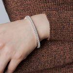 Load image into Gallery viewer, 4 Ct Princess Diamond Tennis Bracelet