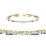 Load image into Gallery viewer, 4 Ct Princess Diamond Tennis Bracelet