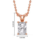 Load image into Gallery viewer, Radiant Cut Solitaire Necklace