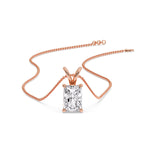 Load image into Gallery viewer, Radiant Cut Solitaire Necklace
