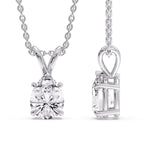 Load image into Gallery viewer, Pear Shaped Solitaire Necklace