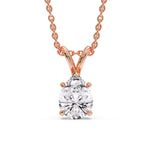 Load image into Gallery viewer, Pear Shaped Solitaire Necklace