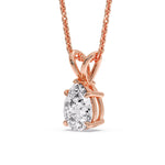 Load image into Gallery viewer, Pear Shaped Solitaire Necklace