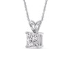 Load image into Gallery viewer, 4-ct.-diamond-princess-cut-solitaire-necklace-in-white-gold-FDPD8469PR-4CT-ANGLE2-WG