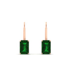 Load image into Gallery viewer, 4-ct.-leverback-emerald-emerald-earrings-in-rose-gold-FDEAR9225EMGEMGR-4.00 CT-NL-RG