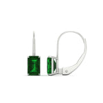 Load image into Gallery viewer, 4-ct.-leverback-emerald-emerald-earrings-in-white-gold-FDEAR9225EMGEMGR-4.00 CT-NL-WG