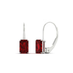 Load image into Gallery viewer, 4-ct.-leverback-emerald-ruby-earrings-in-white-gold-FDEAR9225EMGRUDR-4.00 CT-NL-WG