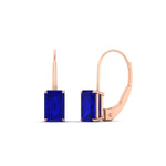 Load image into Gallery viewer, 4-ct.-leverback-emerald-sapphire-earrings-in-rose-gold-FDEAR9225EMGSABL-4.00 CT-NL-RG
