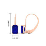 Load image into Gallery viewer, 4-ct.-leverback-emerald-sapphire-earrings-in-rose-gold-FDEAR9225EMGSABL-4.00 CT-NL-RG