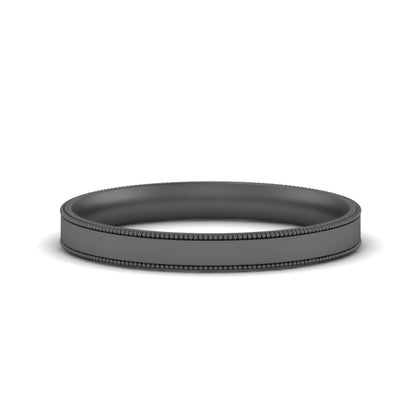 Stepped Edge Comfort Fit Flat Mens Band