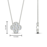 Load image into Gallery viewer, 4-petal-flower-diamond-pendant-in-FDPD1101-NL-WG