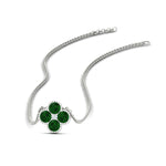 Load image into Gallery viewer, 4-petal-flower-emerald-pendant-in-FDPD1101GEMGR-NL-WG