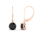 Load image into Gallery viewer, 4.00-ct-round-cut-black-diamond-leverback-dangle-earrings-in-rose-gold-fdear11236rogblackangle4-4.00ct-nl-rg.jpg?v=1768373710