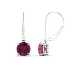 Load image into Gallery viewer, 4.00-ct-round-cut-pink-sapphire-leverback-dangle-earrings-in-white-gold-fdear11236rogsadrpiangle4-4.00ct-nl-wg.jpg?v=1768373709