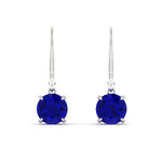 Load image into Gallery viewer, 4.00-ct-round-cut-sapphire-leverback-dangle-earrings-in-white-gold-fdear11236rogsablangle2-4.00ct-nl-wg.jpg?v=1768373709