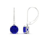 Load image into Gallery viewer, 4.00-ct-round-cut-sapphire-leverback-dangle-earrings-in-white-gold-fdear11236rogsablangle4-4.00ct-nl-wg.jpg?v=1768373709