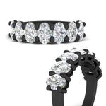 Load image into Gallery viewer, 4.00-ct-seven-stone-diamond-wedding-band-in-black-gold-FD8008OVBANGLE3-4.00CT-NL-BG.jpg?v=1763628833