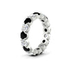 Load image into Gallery viewer, 4.25-carat-round-diamond-and-black-diamond-bezel-droplet-wedding-band-in-white-gold-FD8072ROBGBLACKANGLE2-4.25CT-NL-WG?v=1751956671
