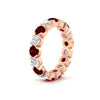 Load image into Gallery viewer, 4.25-carat-round-diamond-and-ruby-bezel-droplet-wedding-band-in-rose-gold-FD8072ROBGRUDRANGLE2-4.25CT-NL-RG?v=1751956668