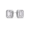 Load image into Gallery viewer, 5-carat-bezel-stud-earring-emerald-diamond-in-white-gold-FD-EAR10516EM-5.00CT-NL-WG.jpg?v=1764054158
