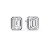 Load image into Gallery viewer, 5-carat-bezel-stud-earring-emerald-diamond-in-white-gold-FD-EAR10516EMANGLE1-5.00CT-NL-WG.jpg?v=1764054158