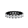 Load image into Gallery viewer, 5-carat-cushion-cut-diamond-eternity-wedding-ring-in-black-gold-FDEWB9296CU-5.00CT-NL-BG