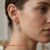 Load image into Gallery viewer, 5-carat-diamond-heart-shape-stud-dangle-earrings-in-yellow-gold-FDEAR11236HT-model