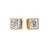 Load image into Gallery viewer, Stylish Princess Bezel Diamond Studs
