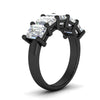 Load image into Gallery viewer, 5-carat-emerald-cut-5-stone-diamond-wedding-band-in-black-gold-fdwb8008emangle2-5.00ct-nl-bg