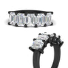 Load image into Gallery viewer, 5-carat-emerald-cut-5-stone-diamond-wedding-band-in-black-gold-fdwb8008emangle3-5.00ct-nl-bg