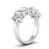 Load image into Gallery viewer, 5-carat-emerald-cut-5-stone-diamond-wedding-band-in-white-gold-fdwb8008emangle2-5.00ct-nl-wg