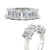 Load image into Gallery viewer, 5-carat-emerald-cut-5-stone-diamond-wedding-band-in-white-gold-fdwb8008emangle3-5.00ct-nl-wg