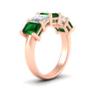 Load image into Gallery viewer, 5-carat-emerald-cut-5-stone-emerald-wedding-band-in-rose-gold-fdwb8008emgemgrangle2-5.00ct-nl-rg