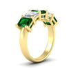 Load image into Gallery viewer, 5-carat-emerald-cut-5-stone-emerald-wedding-band-in-yellow-gold-fdwb8008emgemgrangle2-5.00ct-nl-yg