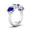 Load image into Gallery viewer, 5-carat-emerald-cut-5-stone-sapphire-wedding-band-in-white-gold-fdwb8008emgsablangle2-5.00ct-nl-wg-hw