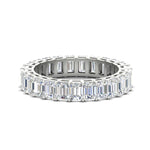 Load image into Gallery viewer, 5-carat-emerald-cut-diamond-anniversary-wedding-ring-in-white-gold-FDEWB9293EM-5.00CT-NL-WG