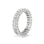Load image into Gallery viewer, 5-carat-emerald-cut-diamond-anniversary-wedding-ring-in-white-gold-FDEWB9293EM-5.00CT-NL-WG