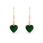 Load image into Gallery viewer, 5-carat-emerald-heart-shape-stud-dangle-earrings-in-rose-gold-fdear11236htgemgrangle2-5.00ct-nl-rg.jpg?v=1768537324
