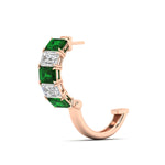 Load image into Gallery viewer, 5-carat-five-stone-emerald-cut-emerald-hoop-earrings-in-rose-gold-fdear11542emgemgrangle4-nl-rg.jpg?v=1764918849